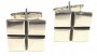 Sectioned square cuff links